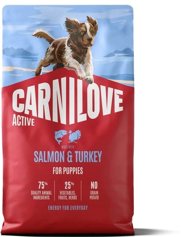 CARNILOVE Active Dog Puppies Salmon&turkey - dry dog food - 4kg