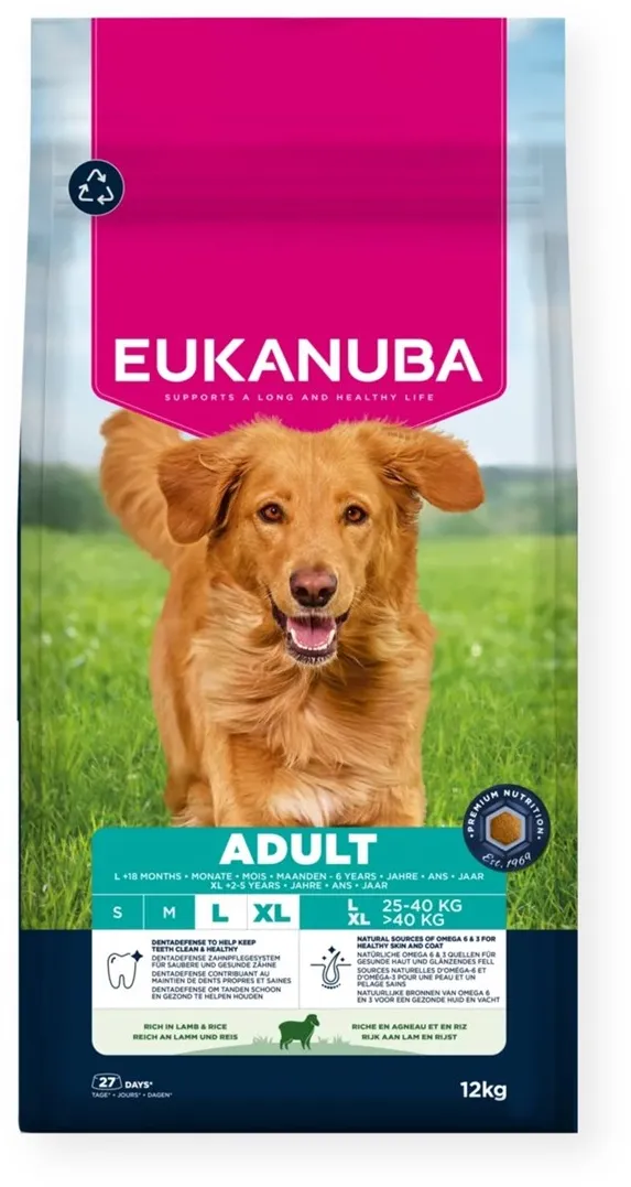 EUKANUBA Adult L XL Rich in lamb & rice - dry dog food - 12kg