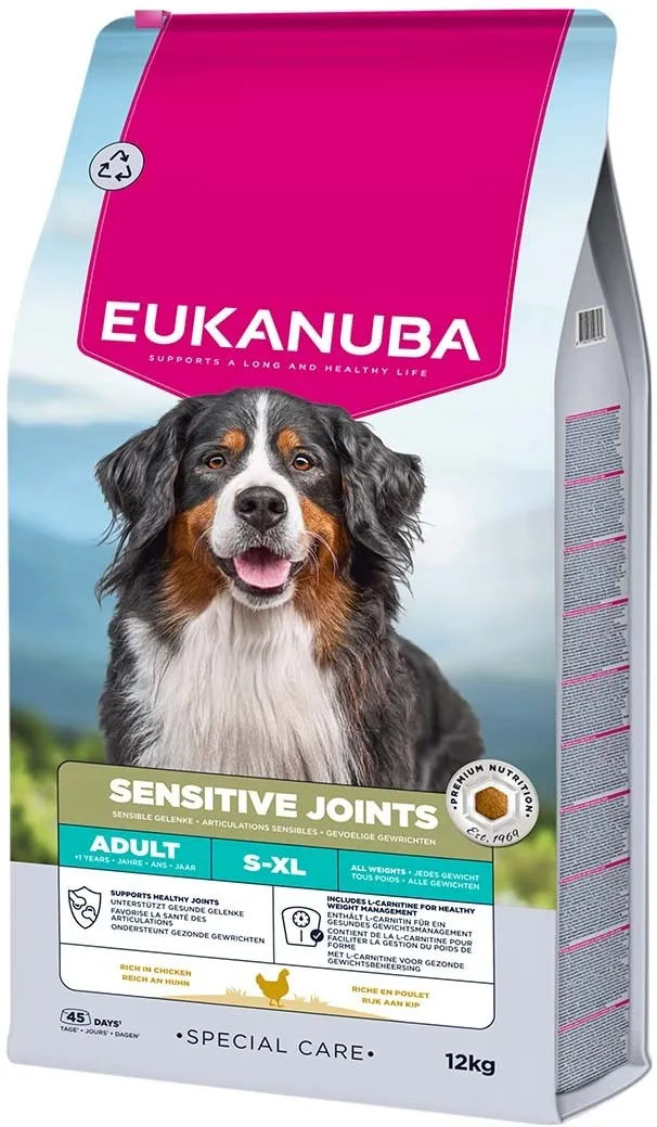 EUKANUBA Special Care Adult Dogs with Sensitive Joints – dry dog food – 12 kg