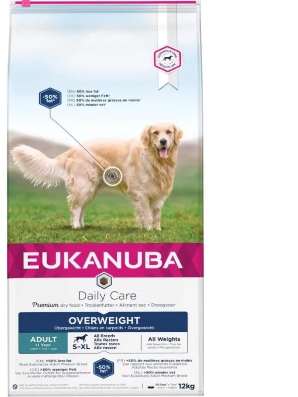 EUKANUBA Special Care Overweight Adult All Breed – dry dog food – 12kg