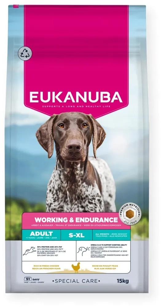 EUKANUBA Working Endurance - dry dog food - 15kg