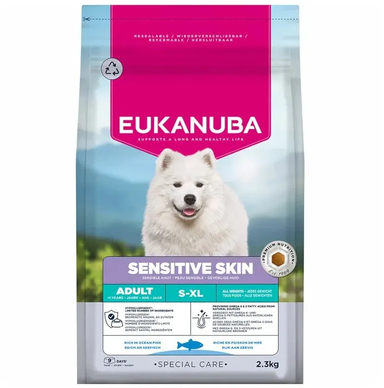 EUKANUBA Special care Sensitive skin Mono - dry dog food - 2,3kg