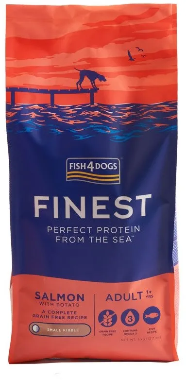FISH4DOGS Finest Small breed Salmon - dry dog food - 6kg