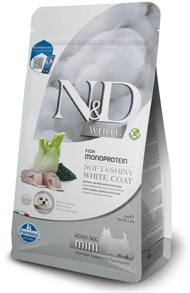 FARMINA N&D Sea Bass, Spirulina and Fennel Adult Mini - dry dog food - 2 kg