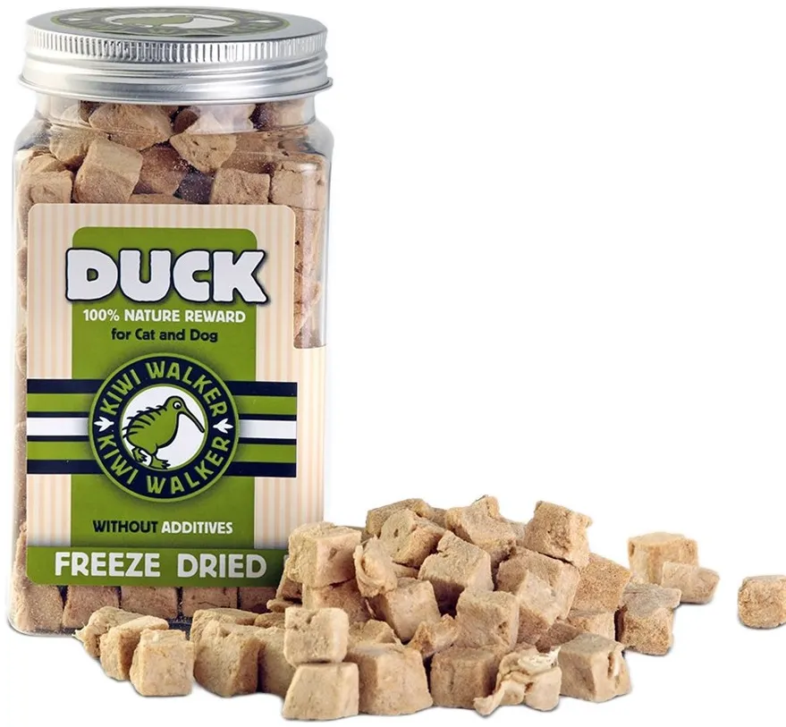 KIWI WALKER Freeze-dried treats Duck - treat for dog and cat - 80g