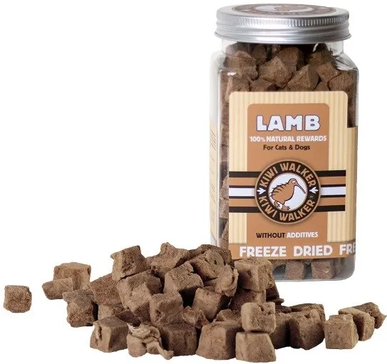 KIWI WALKER Freeze-dried treats Lamb - treat for dog and cat - 90g