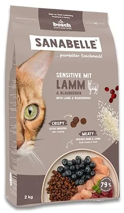 BOSCH Sanabelle Sensitive with lamb - dry cat food - 2kg
