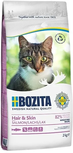 BOZITA Hair & Skin Salmon - dry cat food - 2kg