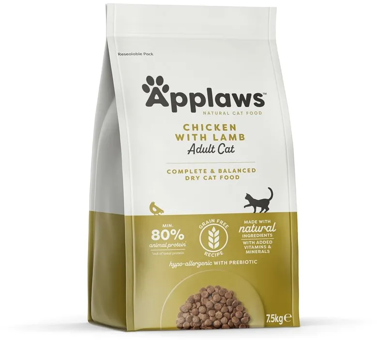 APPLAWS Chicken with lamb - dry cat food - 7,5kg