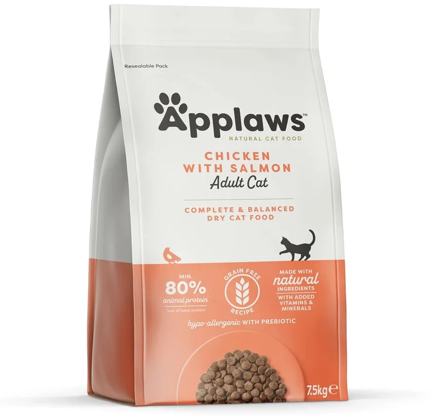 APPLAWS Chicken with salmon - dry cat food - 7,5kg