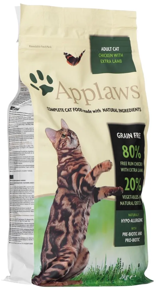 APPLAWS Chicken with lamb - dry cat food - 2kg