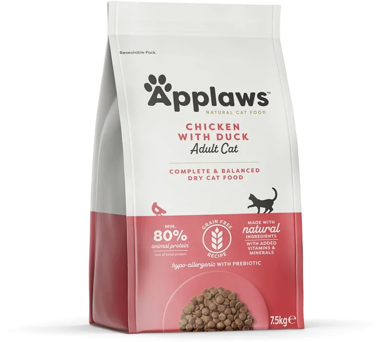 APPLAWS Chicken with duck - dry cat food - 7,5kg