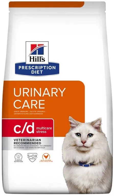 HILL'S PRESCRIPTION DIET Feline c/d Multicare Stress  Dry cat food Chicken 8 kg