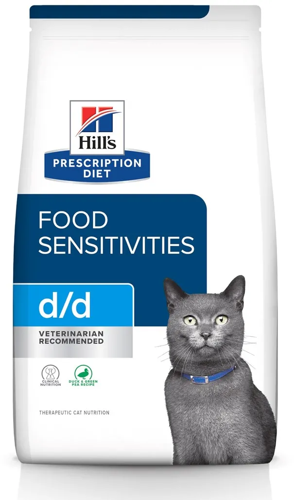 HILL'S PRESCRIPTION DIET Feline d/d Dry cat food Duck, Peas 1,5 kg