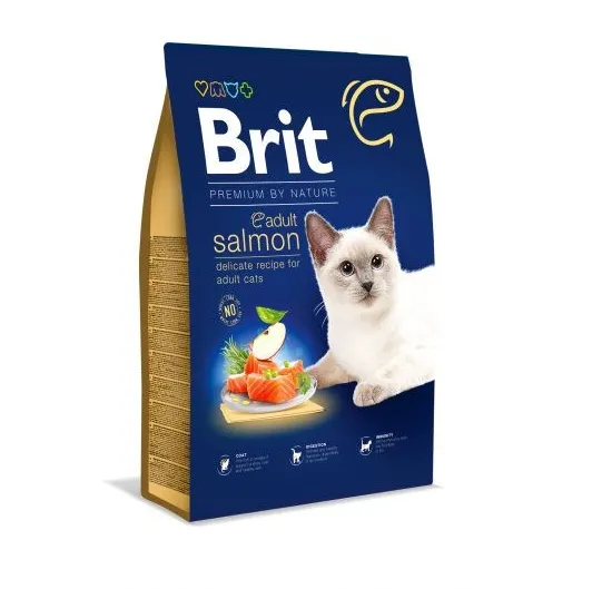 Dry cat food BRIT PREMIUM BY NATURE ADULT Salmon 1,5 kg