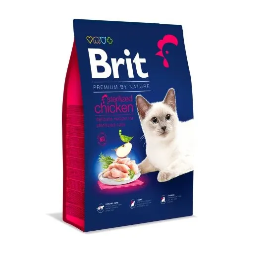 BRIT PREMIUM BY NATURE STERILIZED Dry cat food Chicken 1,5 kg