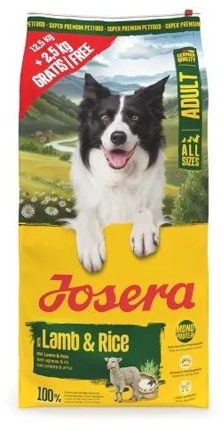JOSERA Adult Mono Lamb & Rice - dry dog food - 12.5kg + 2.5kg