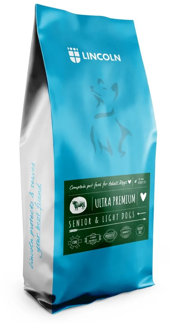 LINCOLN Ultra premium Senior  Beef with rice - dry dog food - 12kg