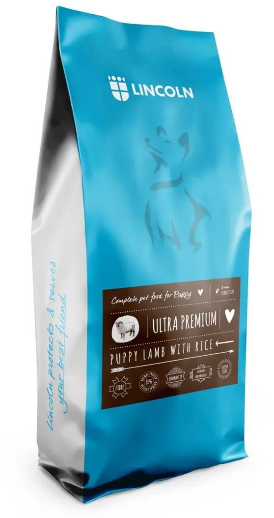 LINCOLN Ultra premium Puppy Lamb with rice - dry dog food - 12kg