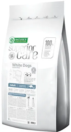 NATURE'S PROTECTION Superior Care White Dogs Grain Free Adult Small Białoryba - dry dog ​​food - 10 kg