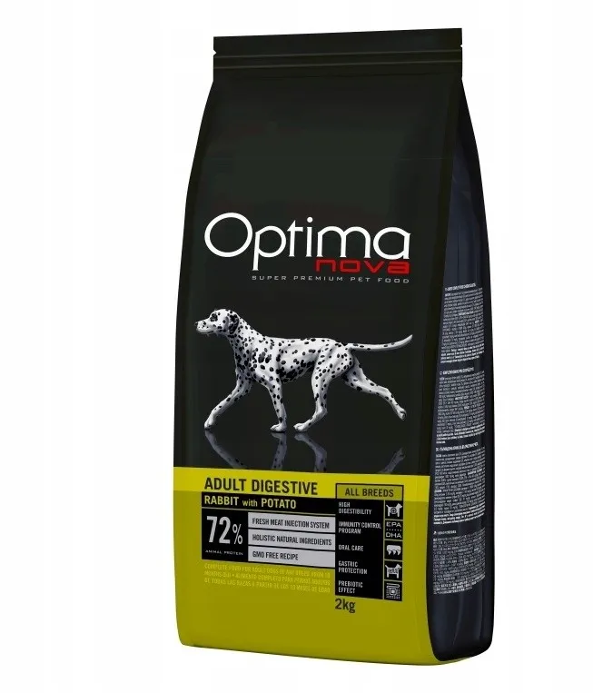 OPTIMANOVA Adult Digestive Rabbit & Potato - dry dog food - 2kg