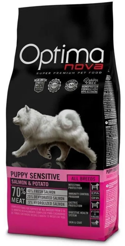 OPTIMANOVA Puppy Sensitive Salmon & Potato - dry dog food - 2kg