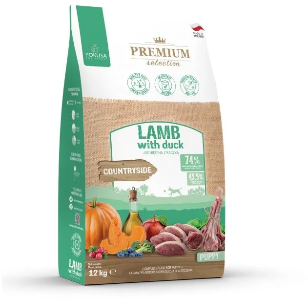 POKUSA Premium Selection Puppy Lamb with duck - dry dog food - 12kg