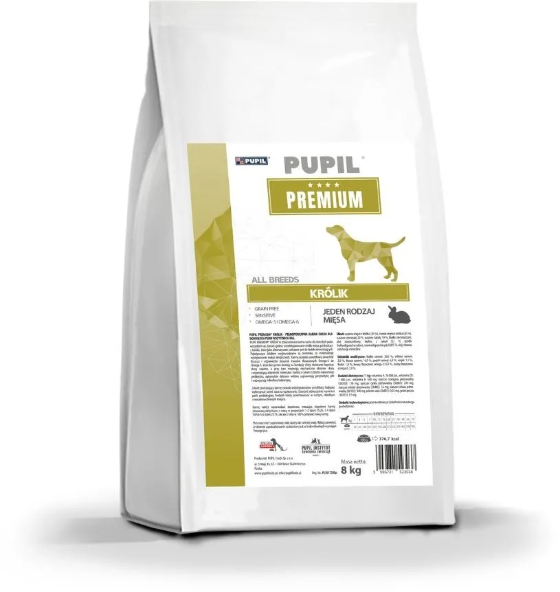 PUPIL Premium All Breeds Rabbit - dry dog food - 8kg