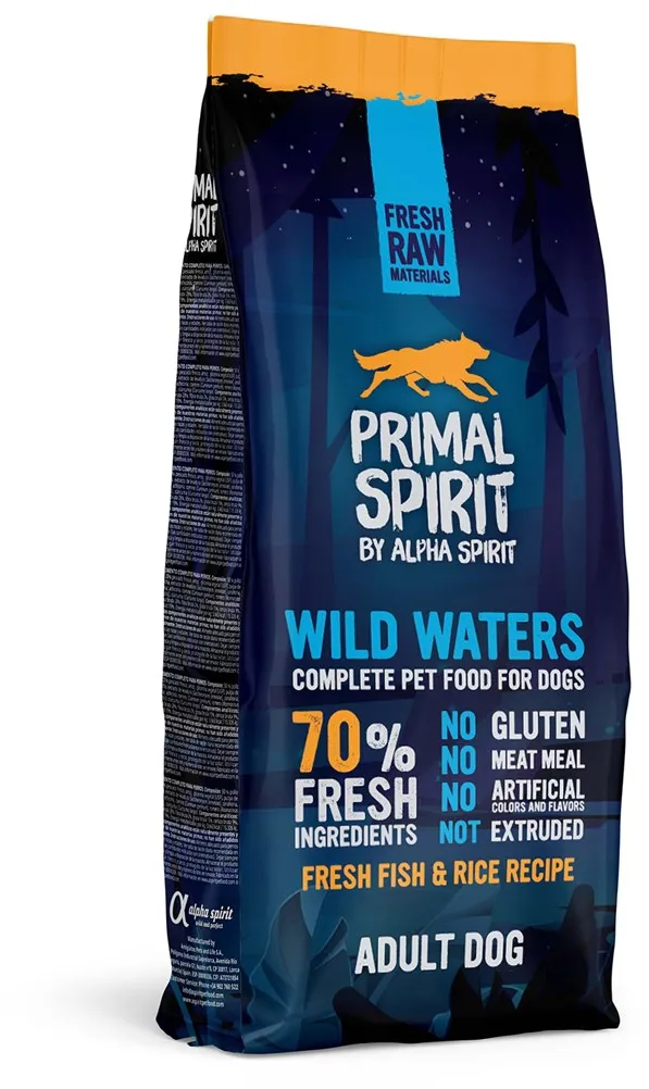 PRIMAL SPIRIT Wild Waters - semi-moist dog food - 12 kg