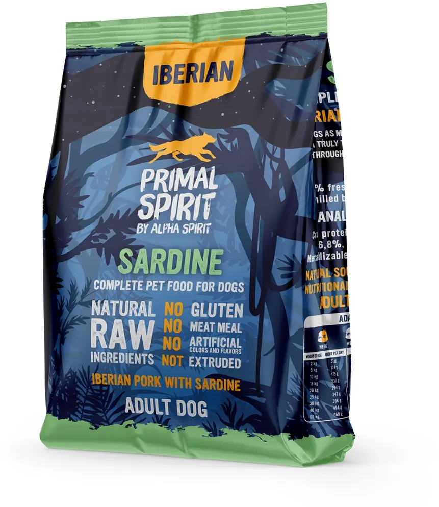 PRIMAL SPIRIT Iberian Sardine – semi-moist dog food – 1 kg