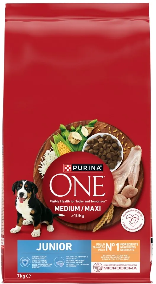 PURINA One Junior Medium/Maxi Rich in chicken with rice - dry dog food - 7kg