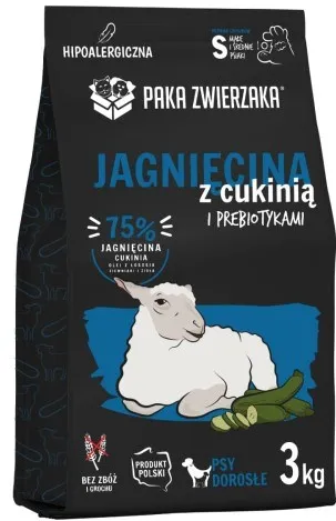 PAKA ZWIERZAKA Lamb with zucchini S - dry dog food - 3kg