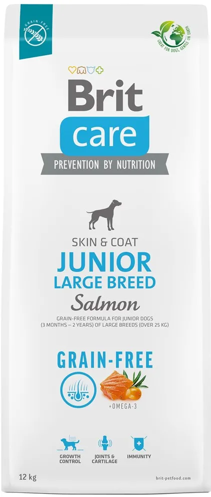 BRIT Care Junior Large Breed Salmon - dry dog food - 12 kg