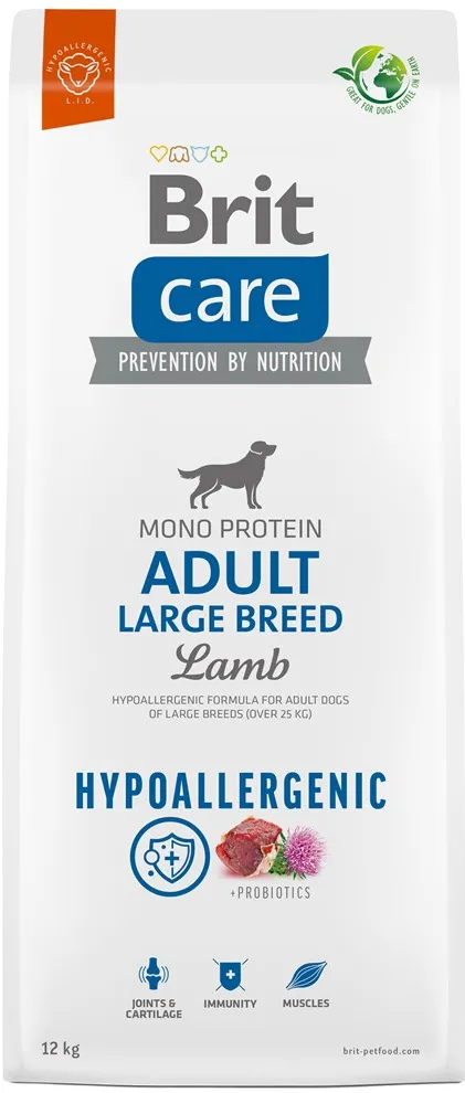 BRIT Care Hypoallergenic Adult Large Breed Lamb - dry dog food - 12 kg