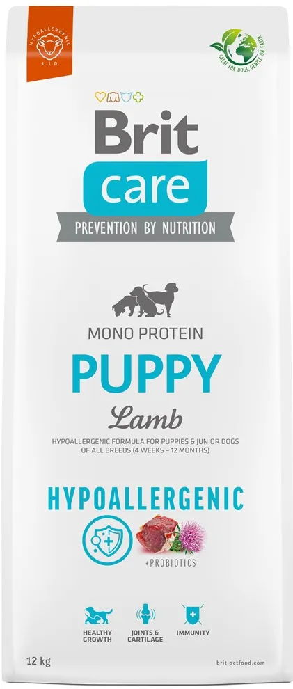 BRIT Care Hypoallergenic Puppy Lamb  - dry dog food - 12 kg