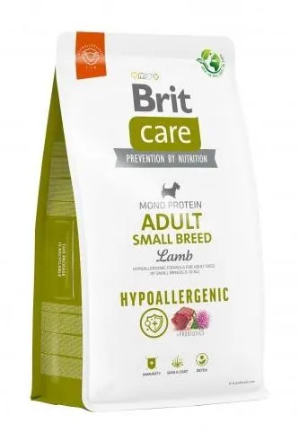 BRIT Care Hypoallergenic Adult Small Breed Lamb&Rice - dry dog food - 3 kg