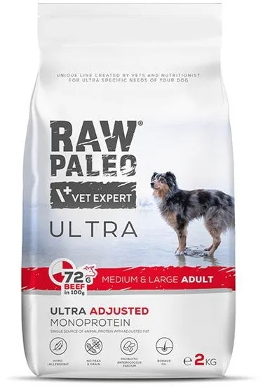 VETEXPERT Raw Paleo Ultra Medium&Large Adult Beef - dry dog ​​food - 10 kg