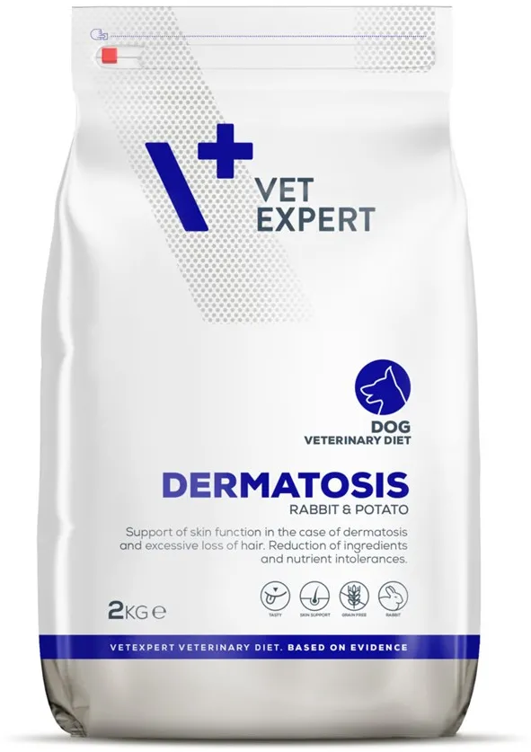 VETEXPERT Veterinary Diet Dermatosis Dog Rabbit & Potato - dry dog food - 2 kg