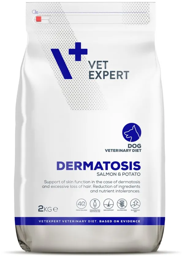 VETEXPERT Veterinary Diet Dermatosis Dog Salmon & Potato - dry dog food - 2 kg