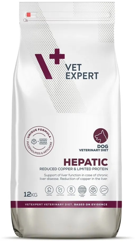 VETEXPERT Veterinary Diet Hepatic Dog - dry dog food - 12kg