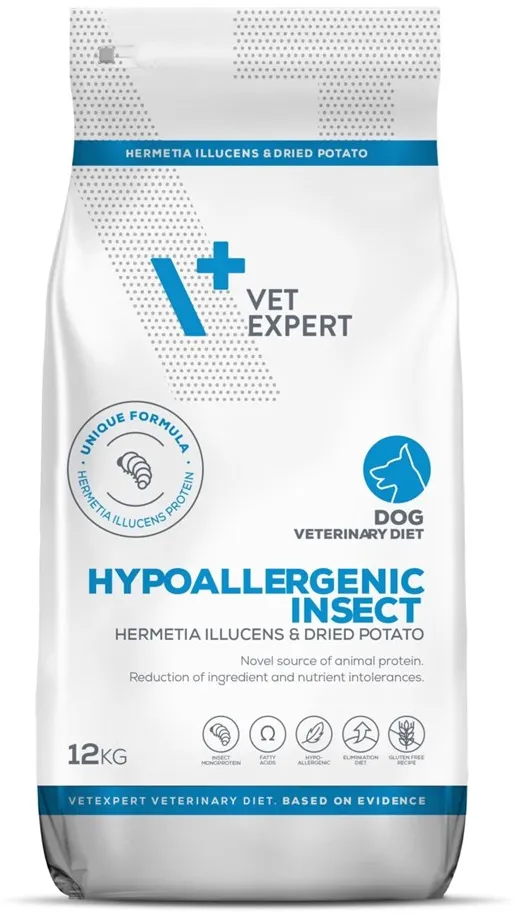 VETEXPERT Veterinary Diet Hypoallergenic Insect Dog - dry dog food - 12 kg
