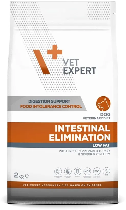 VETEXPERT Veterinary Diet Intestinal Elimination Low fat Dog – dry dog food – 2 kg