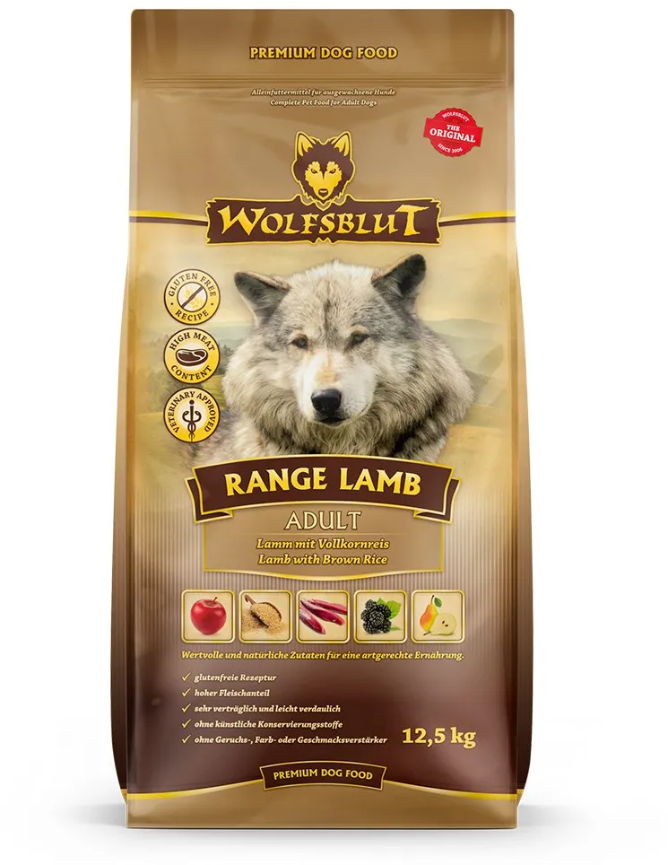 WOLFSBLUT Range Lamb Lamb with rice - dry dog food - 12,5kg