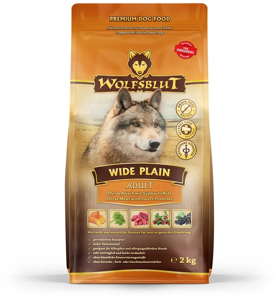 WOLFSBLUT Wide Plain Horse - dry dog food - 2kg