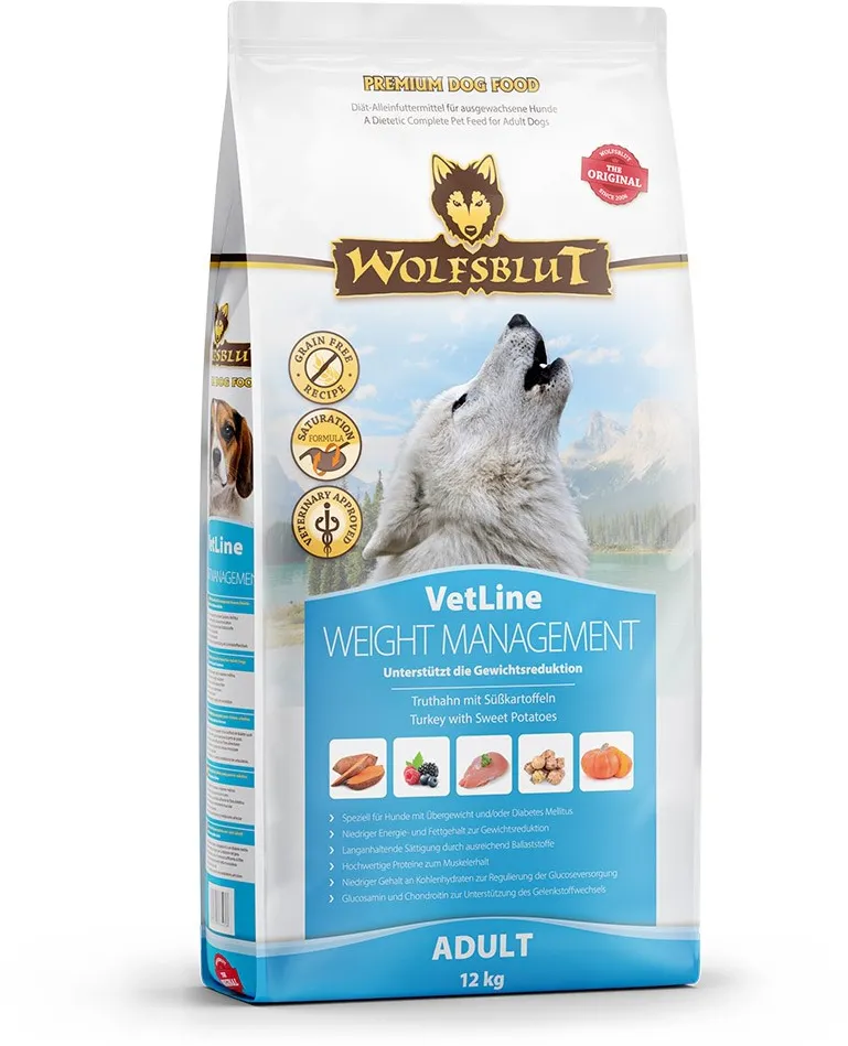 WOLFSBLUT VetLine Weight Management Turkey - dry dog food - 12kg