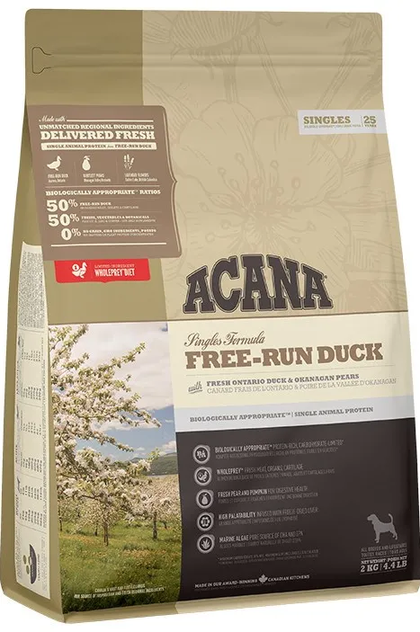 ACANA Singles Free-Run Duck - dry dog food - 2kg