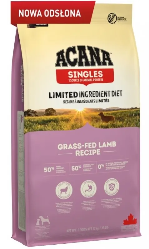 ACANA Singles Grass-Fed Lamb - dry dog food - 17kg