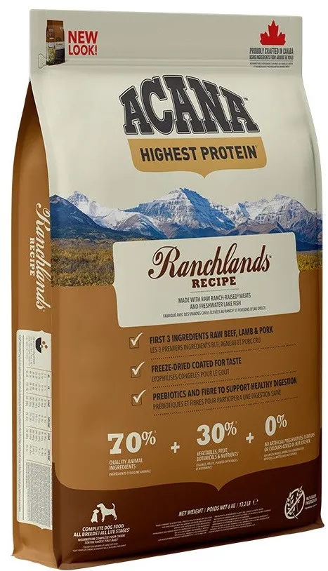 ACANA Highest Protein Ranchlands Dog - dry dog food - 6kg