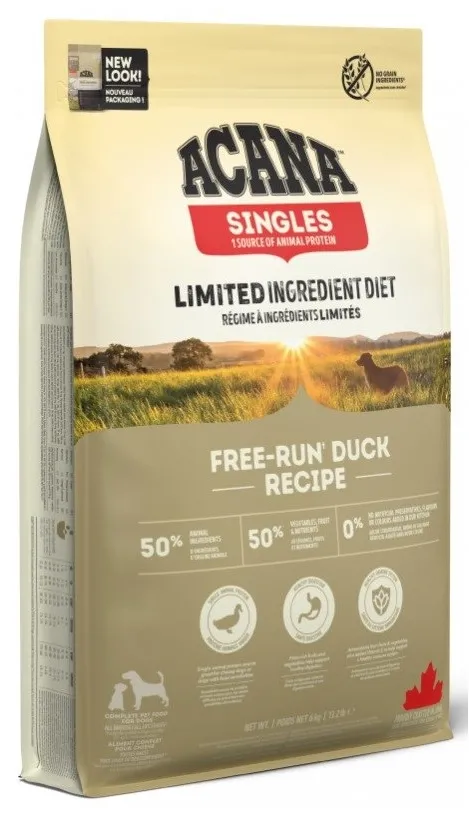 ACANA Singles Free-run Duck Mono - dry dog food - 6kg