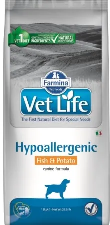 FARMINA Vet Life Hypoallergenic Canine Fish&Potato - dry dog food - 12 kg